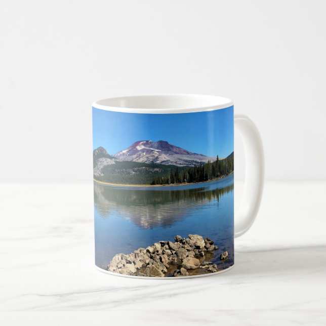 Caneca De Café Sparks Lake, Bend, Oregon (Frente Esquerda)
