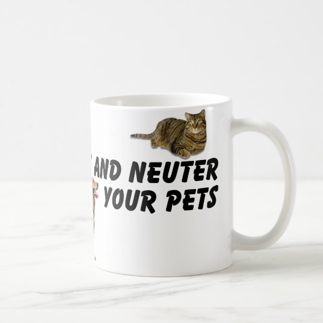 Caneca De Café Spay e Neuter (Direita)