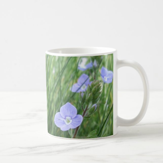 Caneca De Café Speedwell Flowers Mug (Direita)