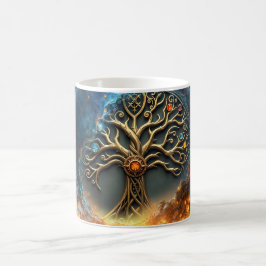 Caneca De Café Sphere of Life – The Golden World Tree. 