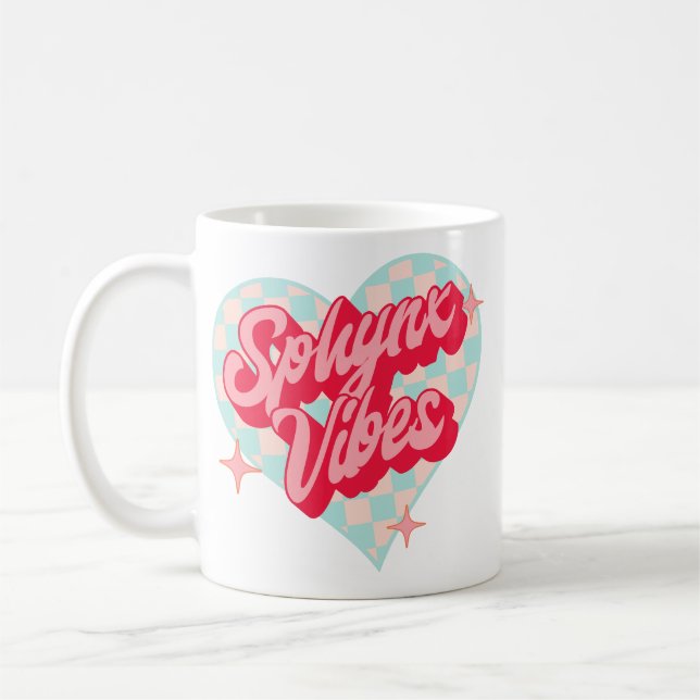 Caneca De Café Sphynx Cat Vibes Mug (Esquerda)