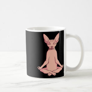Caneca De Café Sphynx Cat Yoga Meditation Breeder Pet Lo