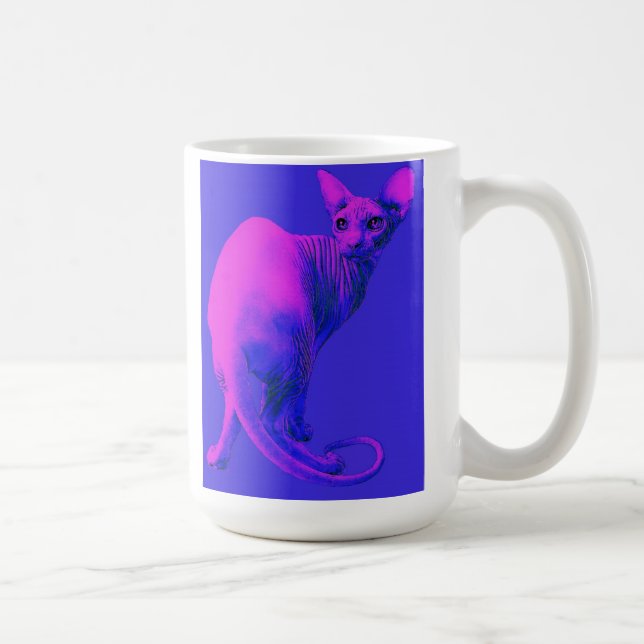 Caneca De Café sphynx gato-cor-de-rosa (Direita)