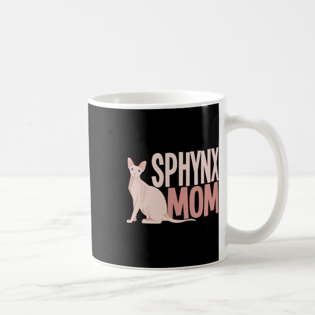 Caneca De Café Sphynx Mãe Cat Sphinx Cabeçalho Proprietário de Ga (Direita)