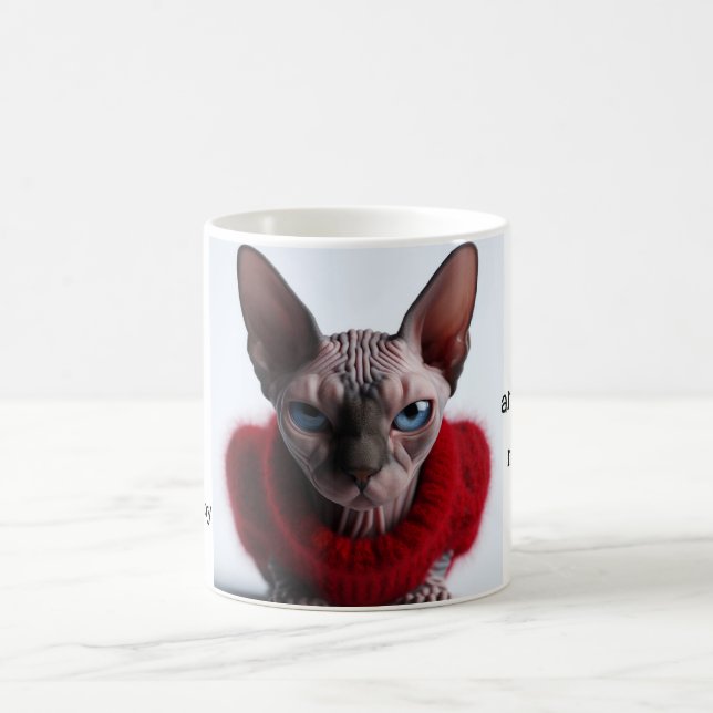 Caneca De Café Sphynx Mau Comportamento (Centro)