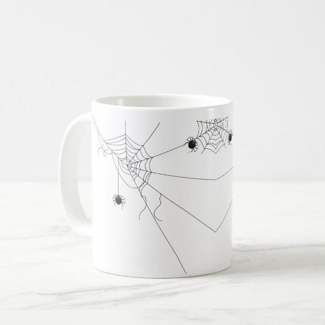 Caneca De Café spider web net (Frente Esquerda)