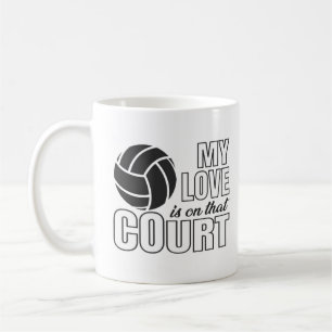 Caneca De Café Spike, Kick, Swing! Voleibol, Futebol e Softball