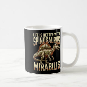 Caneca De Café Spinosaurus mirabilis novo dinossauro pré-históric