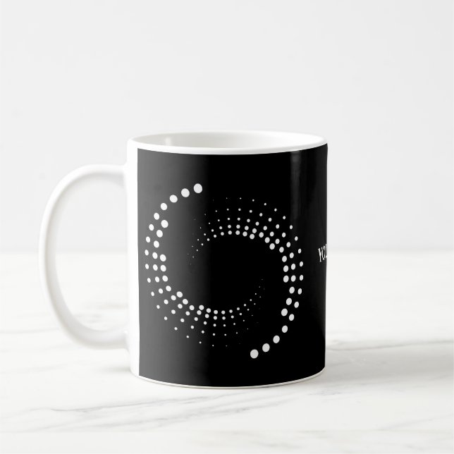 Caneca De Café Spirale mit weißen Kreisen -  (Esquerda)