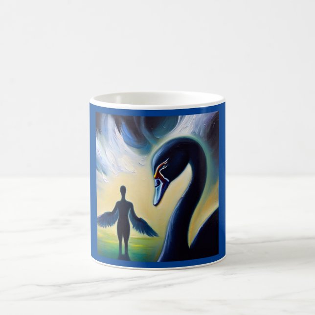 Caneca De Café Spirit Animal Black Swan 4 (Centro)
