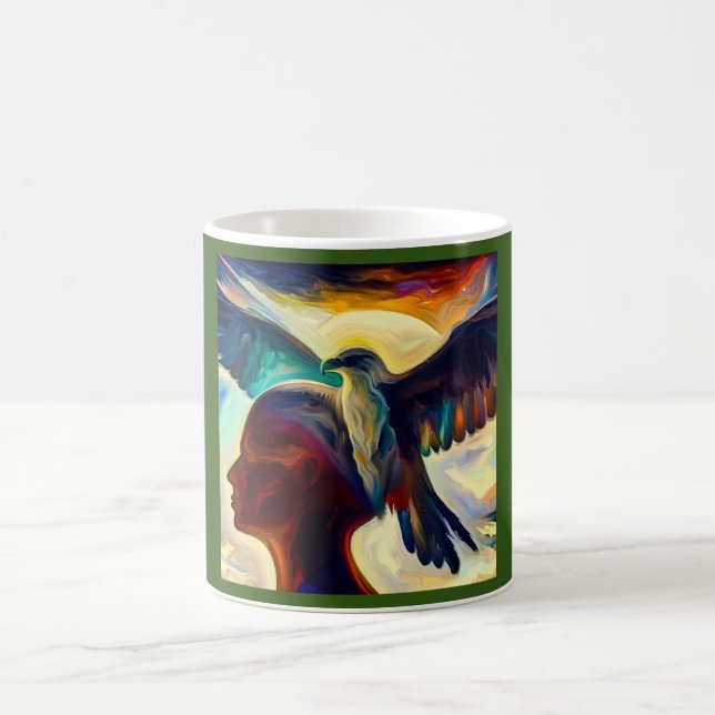 Caneca De Café Spirit Animal Eagle 3 (Centro)