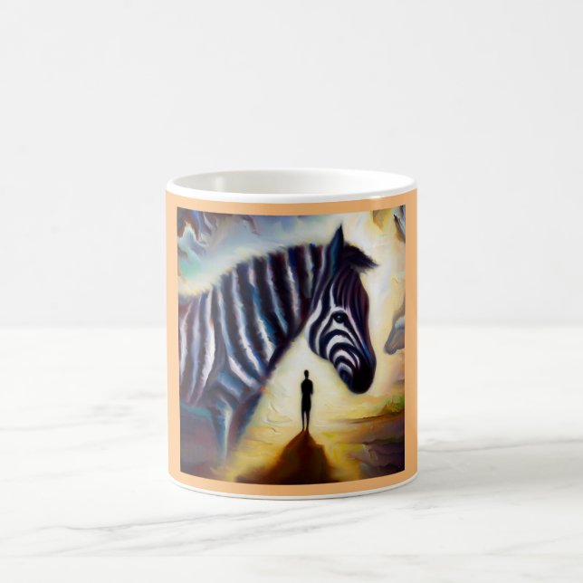 Caneca De Café Spirit Animal Zebra 1 (Centro)