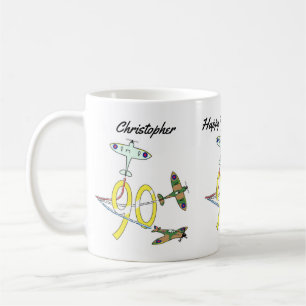 Caneca De Café Spitfire 90 Birthday Coffee Mug
