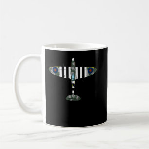 Caneca De Café Spitfire Avião Britânico Icônico da Segunda Guerra