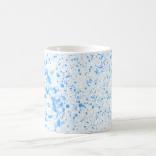 Caneca De Café Splatter Texture - Blue