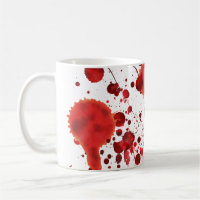 Splatters falsificados do sangue