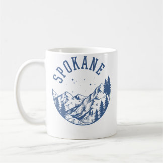 Caneca De Café Spokane Washington ao Ar Livre Montanha