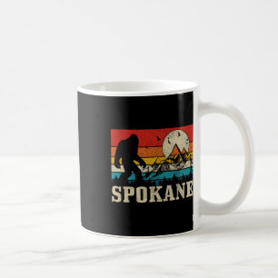 Caneca De Café Spokane Washington Bigfoot Vintage Mountain Hunter