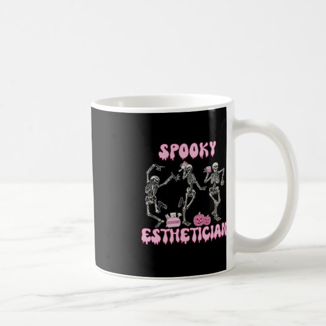Caneca De Café Spookan Esthetician Halloween Skeleton Therapi (Direita)
