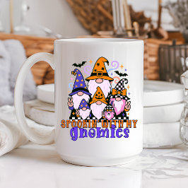 Caneca De Café "Spookin" Com Meus Gnomos: Amigos do Dia das Bruxa