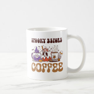 Caneca De Café Spooky Antes do Café