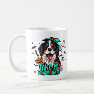 Caneca De Café Spooky Bernese Halloween : Leve-me ao seu Howler