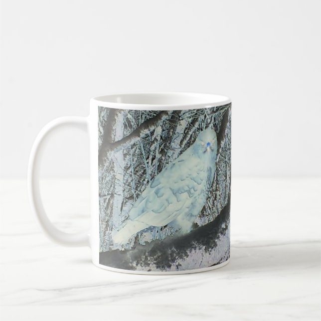 Caneca De Café Spooky Buzzard na Branch Mug (Esquerda)