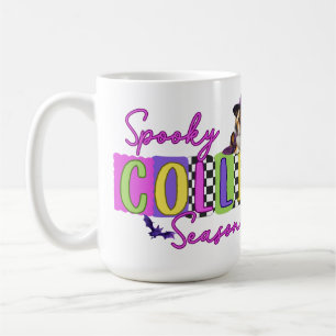Caneca De Café Spooky Collie Halloween Mug