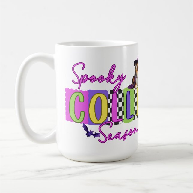 Caneca De Café Spooky Collie Halloween Mug (Esquerda)