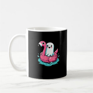 Caneca De Café Spooky Flamingo Funny Spooky Verão