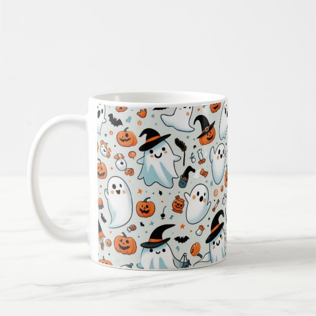 Caneca De Café Spooky Ghost Party Mug (Esquerda)