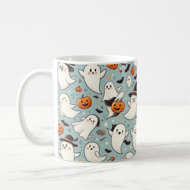 Caneca De Café Spooky Ghost Party Mug (Esquerda)