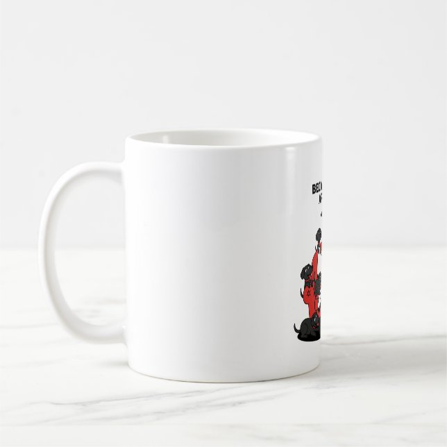 Caneca De Café Spooky Halloween Dog Spooky Ghost (Esquerda)