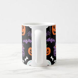 Caneca De Café Spooky Halloween Pattern