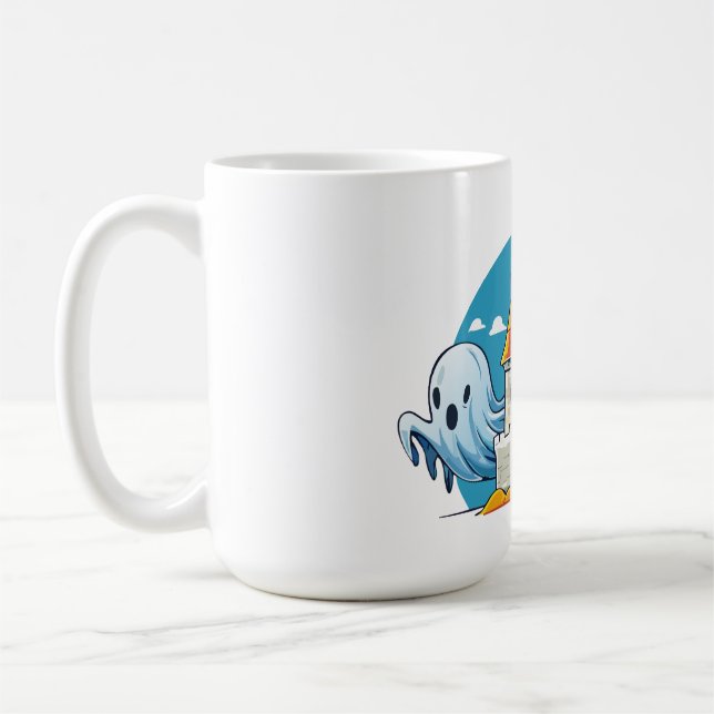 Caneca De Café spooky house and ghost (Esquerda)