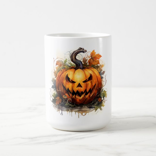 Caneca De Café Spooky Jack-O-Lantern (Centro)