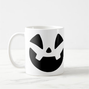 Caneca De Café Spooky Jack-o'-Lanterna Silhouette Halloween Mug