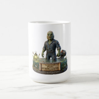 Caneca De Café Spooky Mechanic Swamp Creature Funny Halloween Mug