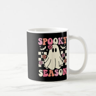 Caneca De Café Spooky Season Halloween Ghost Costume Retro Groovy