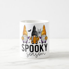 Caneca De Café Spooky Season Halloween Gnomos