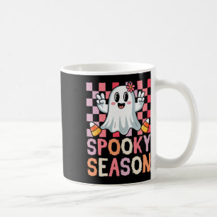 Caneca De Café Spooky Season Retro Feliz Halloween Mulheres Fanta