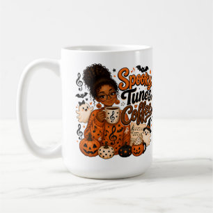 Caneca de Café Spooky Tunes – Presente de Música d