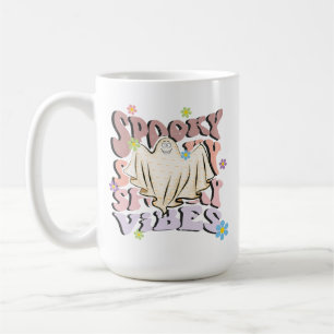 Caneca De Café Spooky Vibes Retro Halloween