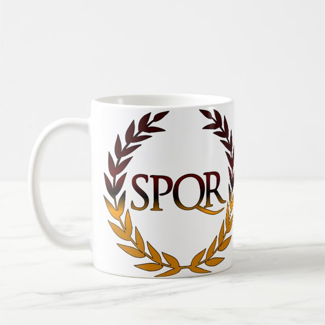 CANECA DE CAFÉ SPQR (Esquerda)
