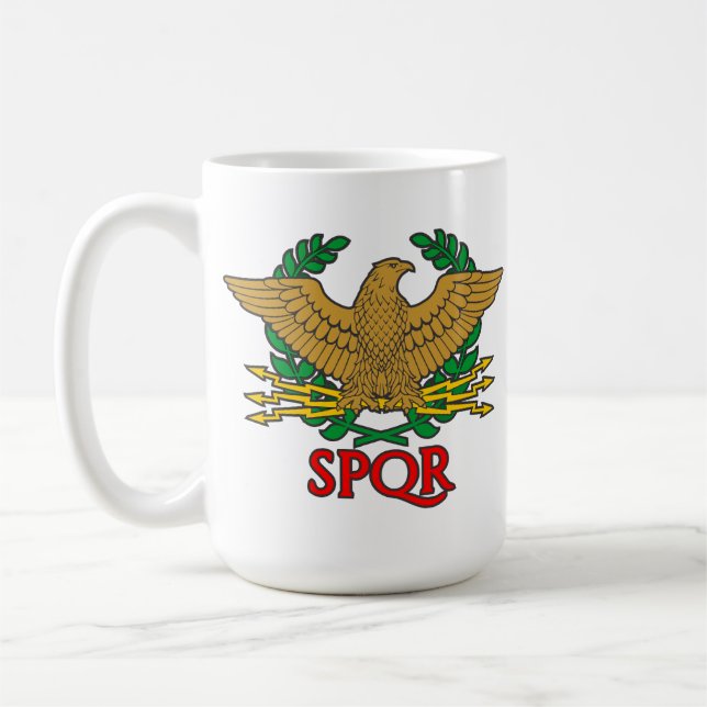 Caneca De Café SPQR - Senatus Populusque Romanus (Esquerda)