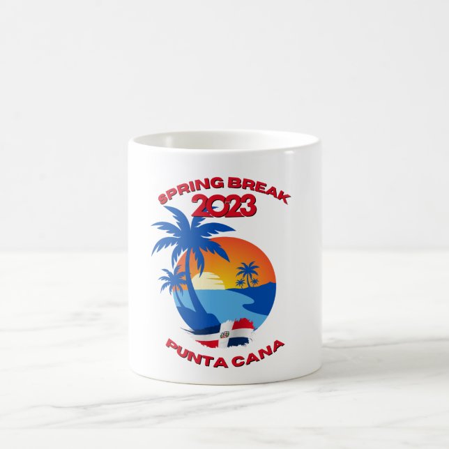 Caneca De Café Spring Break Punta Cana 2023 Mug (Centro)