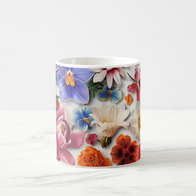 Caneca De Café Spring Flowers Digital Art (Centro)