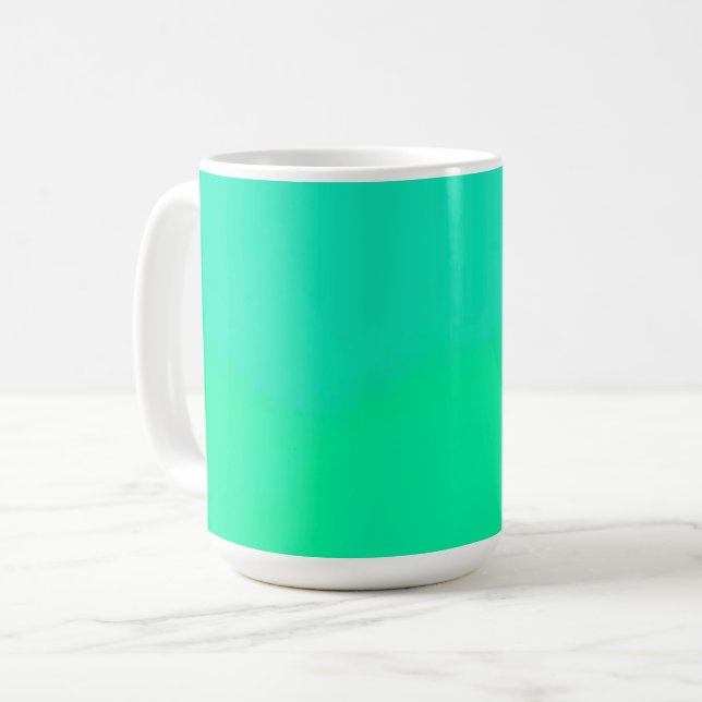 Caneca De Café Spring Green Gradient  (Frente Esquerda)