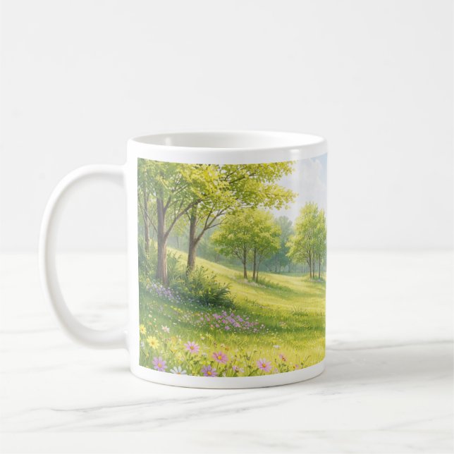 Caneca De Café Spring Meadow Nature Mug (Esquerda)
