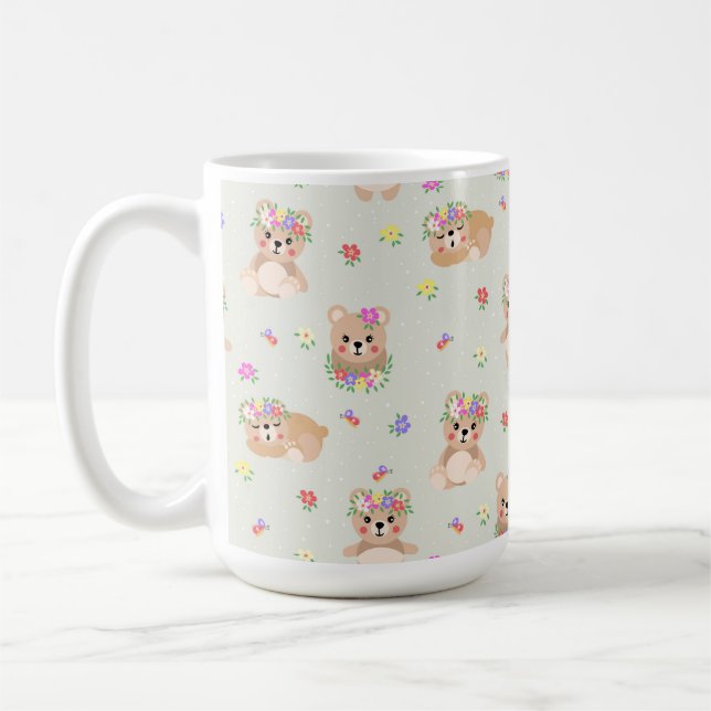 Caneca De Café Spring teddy bear (Esquerda)